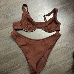 Pacsun brown bathing suit